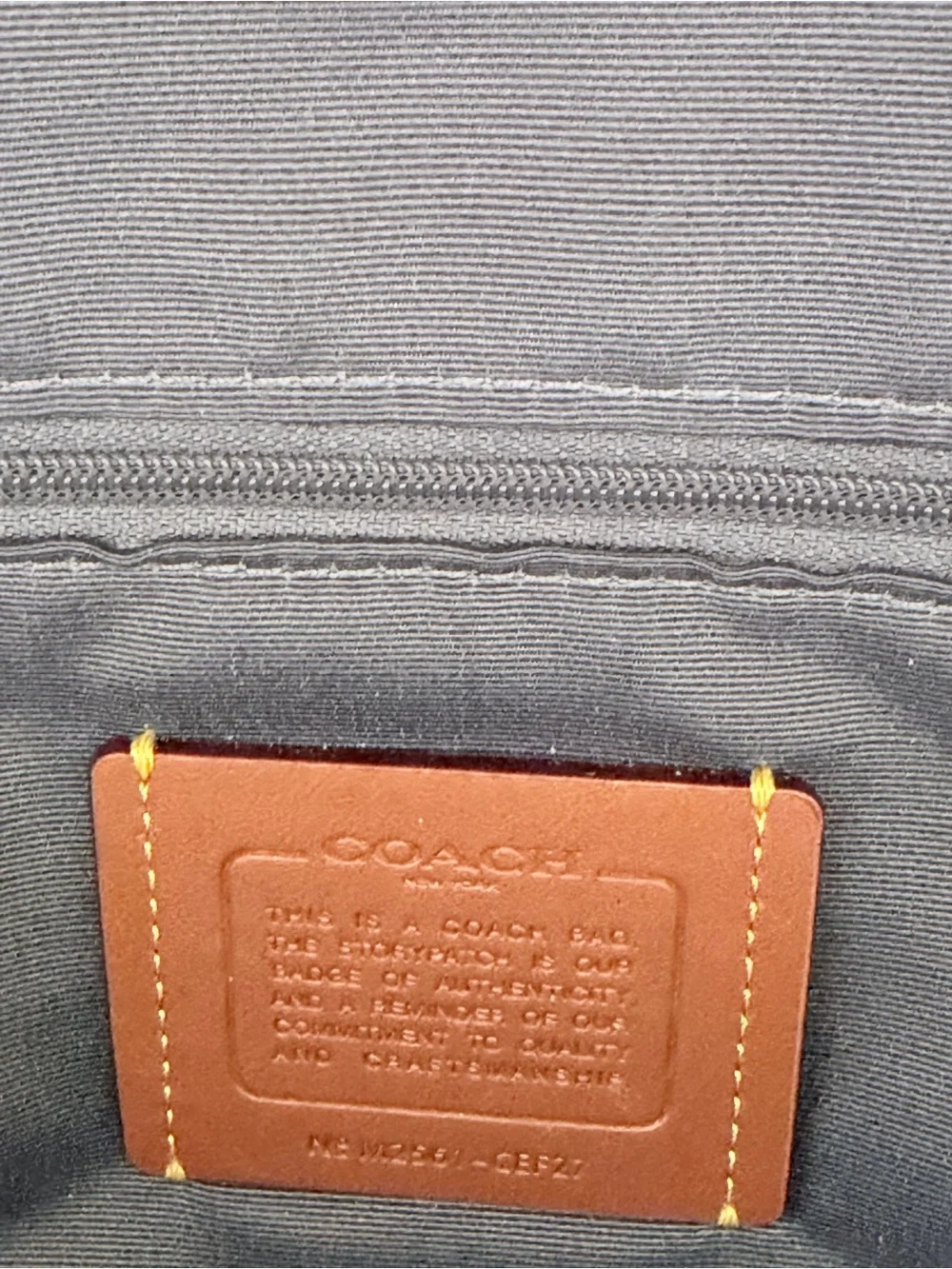 Coach Light Denim Backpack with Worn Details and fun tags - Picture 6 of 8